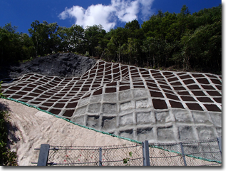 地蔵寺林地荒廃防止工事完成写真